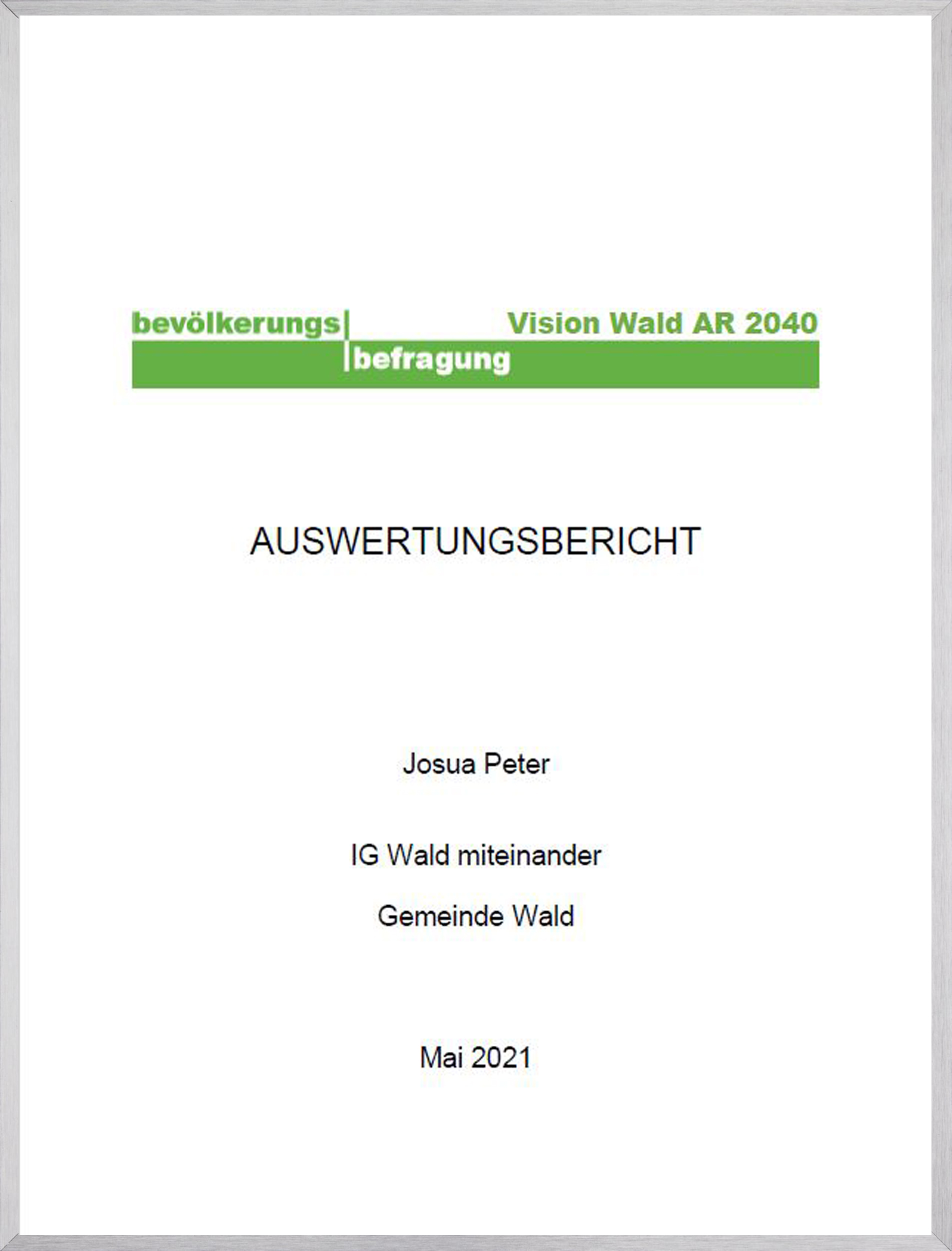 Auswertungsbericht a